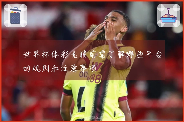 世界杯体彩竞猜前需了解哪些平台的规则和注意事项